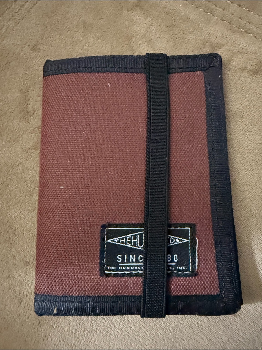 The Hundreds Burgundy Canvas Wallet